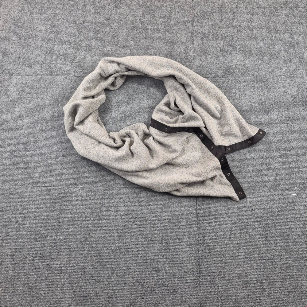 Lululemon Vinyasa Scarf Heathered Grey French Terry Snap Multi Way Infinity Wrap